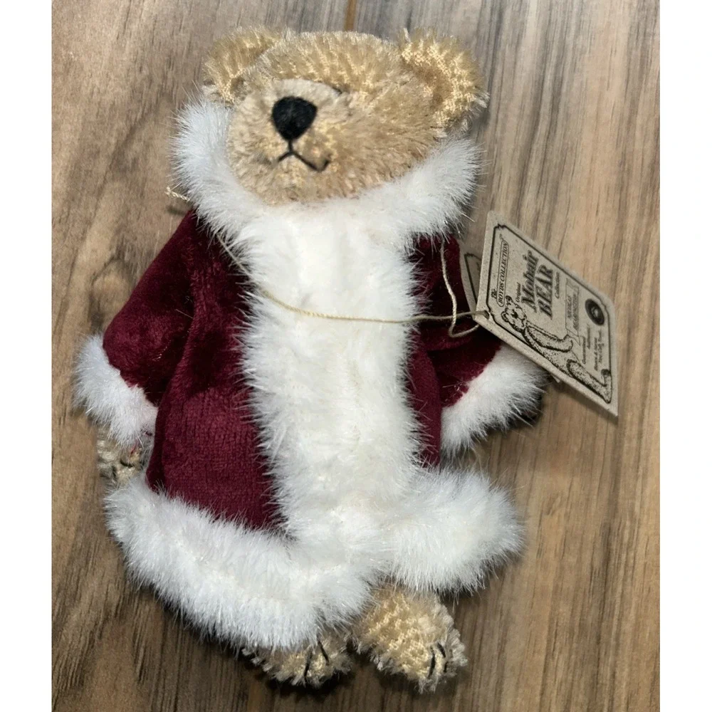 Boyd's Bears NICHOLAS BEARINGTON Santa Mohair  Miniature Ornament 5